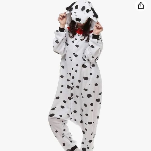 Dalmatian Onesie - Adult Small - Picture 1 of 12